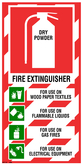 Dry Powder ABE Fire Extinguisher Blazon